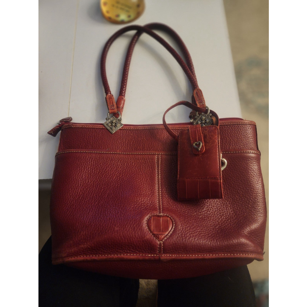 Vintage Brighton Leonor Red Leather Bag